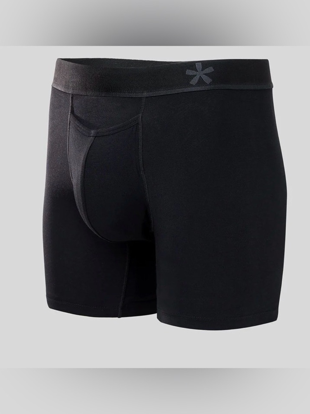 Manmade Mens Boxer Brief Underwear Black 3XL